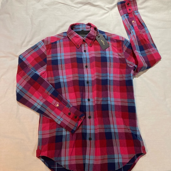 Men’s Rag & Bone New York Tomlin button down shirt! Size XS, NWT! $250.00! - Picture 1 of 7